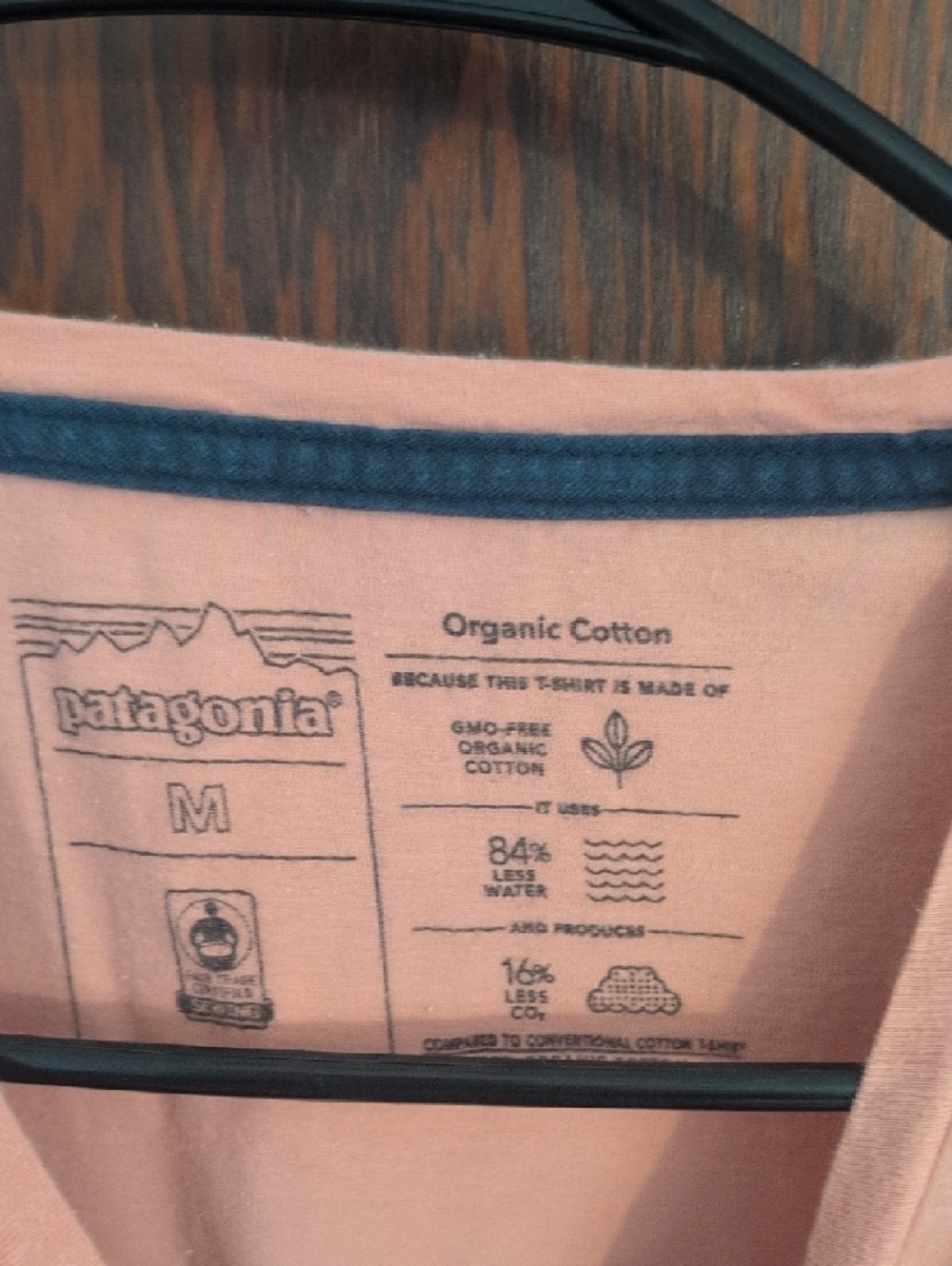 Patagonia Pink Tee with Multicolor Mountain Graphic - Picture 2 of 4